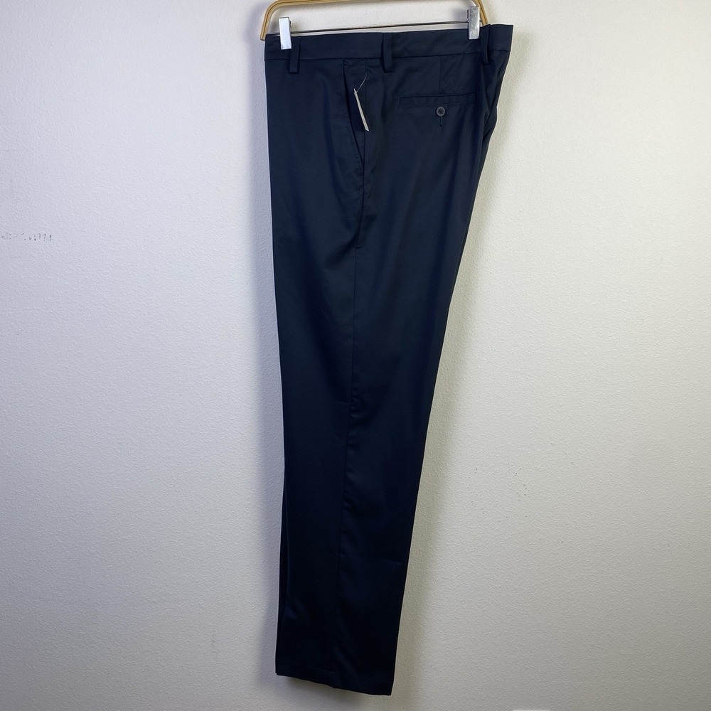 Amazon Essentials Golf Pants Men Navy 38x34 Straight Chino Comfort Elastic NWT